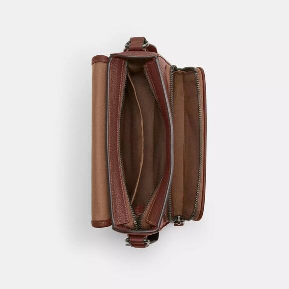 Coach X Peanuts Sullivan Flap Crossbody Bag Signature Canvas With Patche… - Picture 9 of 10